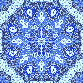 Islamic floral pattern in Victorian style.Ornamental for Card. Use for posters, covers, flyers, postcards, banner designs, travel. India, Arabic Dubai turkish Islam
